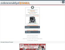 Tablet Screenshot of evdenevenakliyatistanbul.com